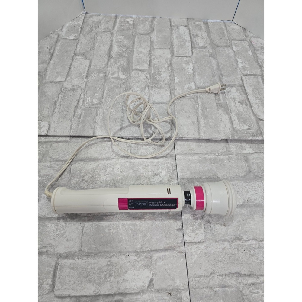 Vtg Pollenex Mighty-Mite Power Massage Wand‎ Stick Vibrating Massager WM5 VIDEO